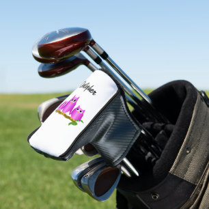 Purple Owls Design Personalised Golf Head Cover