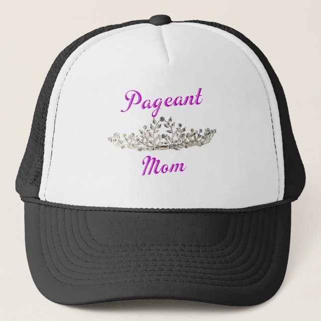 Purple Pageant Mum Trucker Hat (Front)