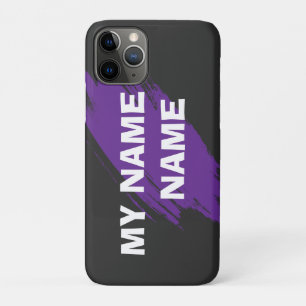 Purple paint custom text Case-Mate iPhone case
