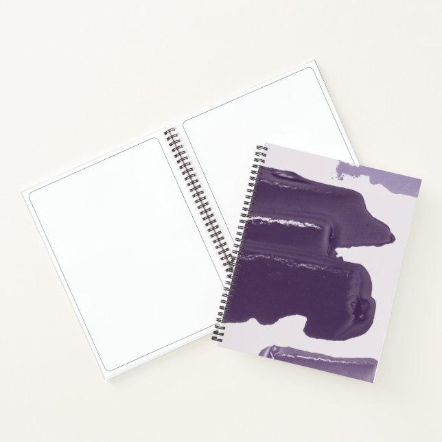 Purple Paint Design Sketchbook Notebook (Inside)