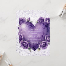 Purple Paint Heart and Roses Engagement Party
