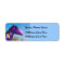 Purple Paint horse War pony Return Address Labels
