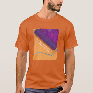 Purple Paint Roller, Painter & Decorator Advert T-Shirt