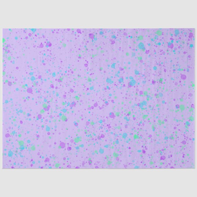 Purple Paint Splatter Tissue Paper (Front)