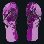 Purple Paint Splatter - Wedding Party Supply - Jandals<br><div class="desc">The purple paint splatter wedding party supply flip flops are part of the - Purple Splatter Wedding Decor - collection. The all-season purple wedding party supply is great for offering alternative footwear to guests at a beach wedding. Customise the purple hue by editing the fill colour. For customisation assistance or...</div>