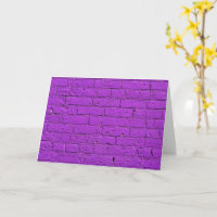 Purple Painted Brick Wall