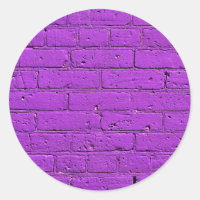 Purple Painted Brick Wall