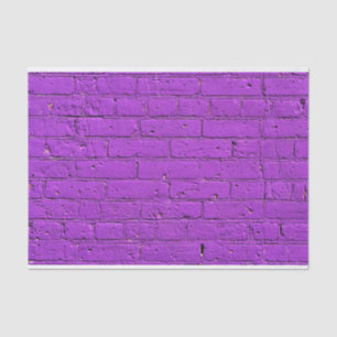 Purple Painted Brick Wall  Tissue Paper