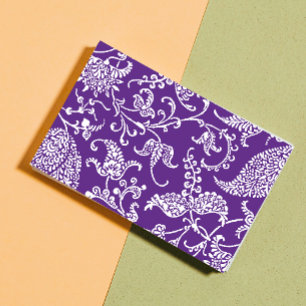 Purple Paisley Business Card