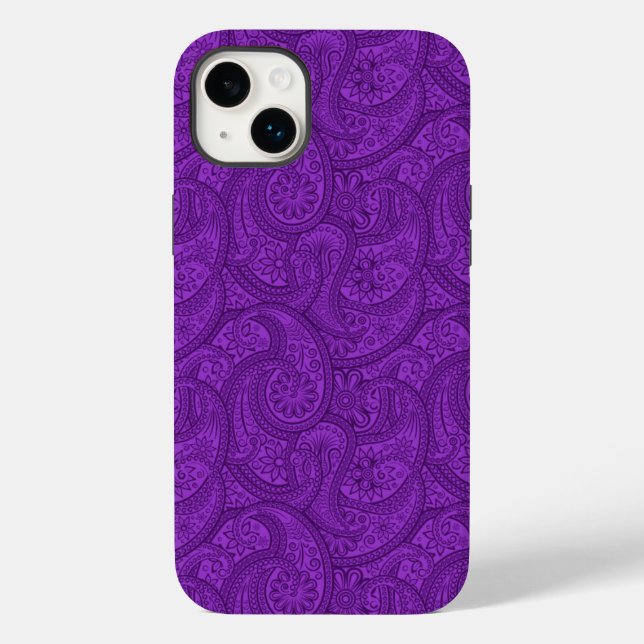 Purple Paisley Case-Mate iPhone Case (Back)