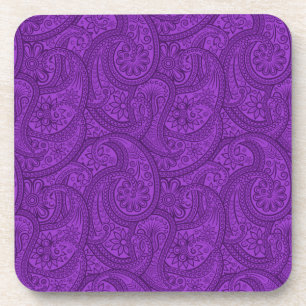 Purple Paisley Coaster