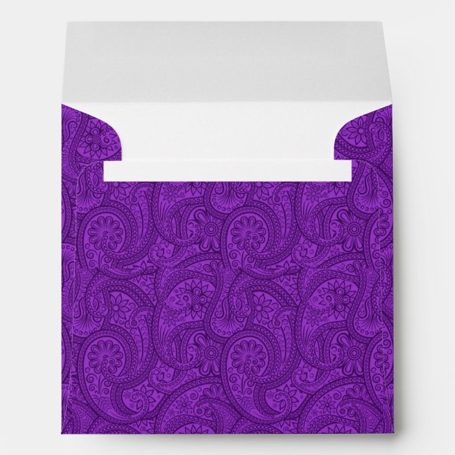 Purple Paisley Envelope (Back (Bottom))