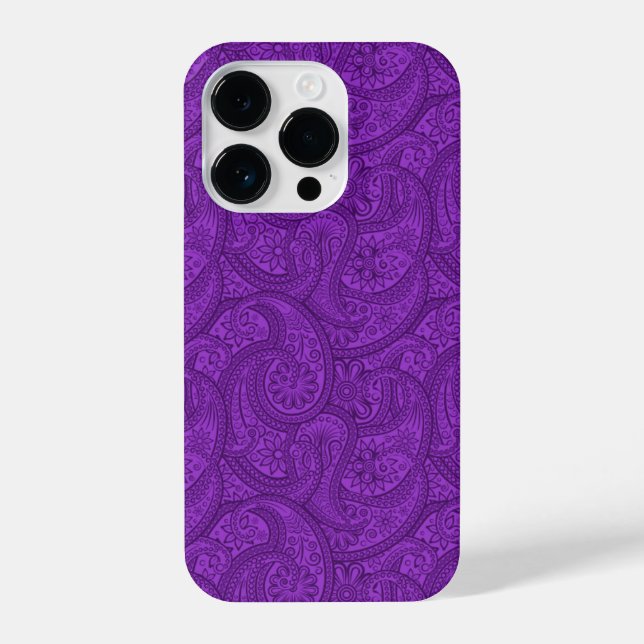 Purple Paisley iPhone Case (Back)