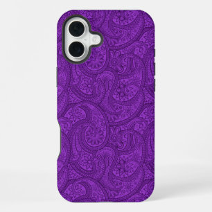 Purple Paisley iPhone 16 Plus Case