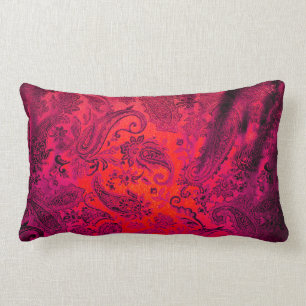 Purple Paisley Lumbar Cushion