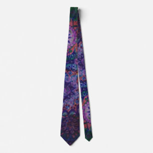 Purple paisley Neck Tie