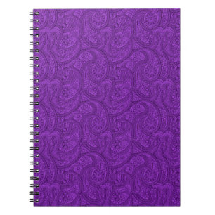 Purple Paisley Spiral Notebook