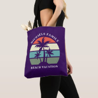 Purple Palm Tree Custom Beach Girl