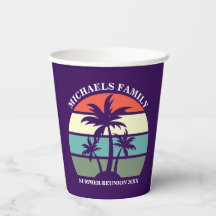 Purple Palm Tree Custom Beach Party