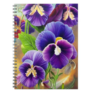 Purple Pansies -AI ART Notebook