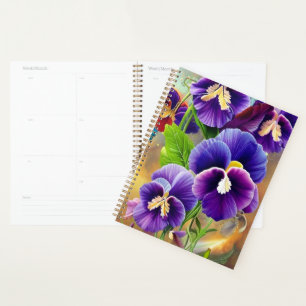 Purple Pansies -AI ART Planner