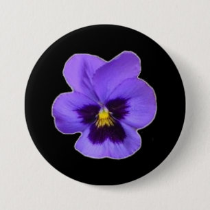 Purple Pansy 7.5 Cm Round Badge