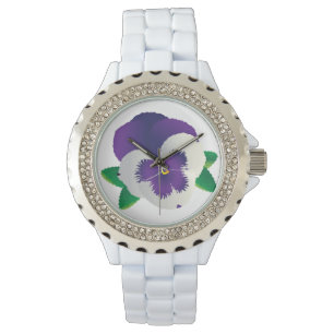Purple Pansy eWatch Watch