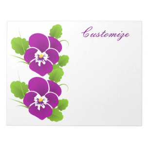 Purple Pansy Flower Thunder_Cove  Notepad