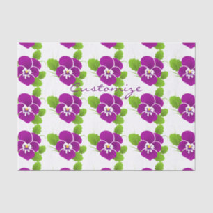 Purple Pansy Flower Thunder_Cove Tissue Paper
