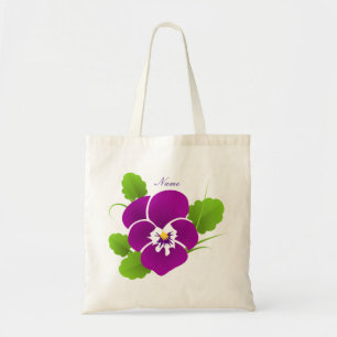 Purple Pansy Flower Thunder_Cove Tote Bag