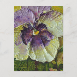 Purple Pansy Postcard