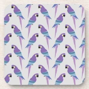Purple Parrots Coaster
