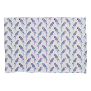 Purple Parrots Pillowcase