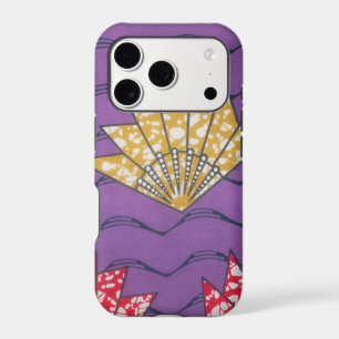 Purple Passion Abstract East African Wavy Fan Ar