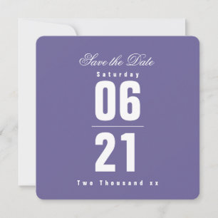 Purple Passion Celebration Solid  Save the Date