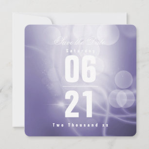 Purple Passion Celebration Wedding  Save the Date
