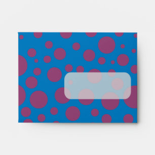 Purple passion feeling blue moon art dizzy dots envelopes