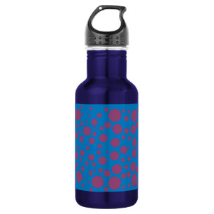 purple passion feeling blue moon circle pattern 532 ml water bottle
