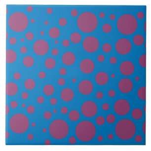 purple passion feeling blue moon circle pattern tile