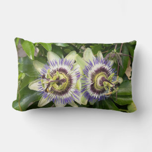 Purple Passion Flower Throw Pillow