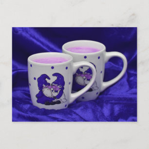 purple passion gnomes postcard