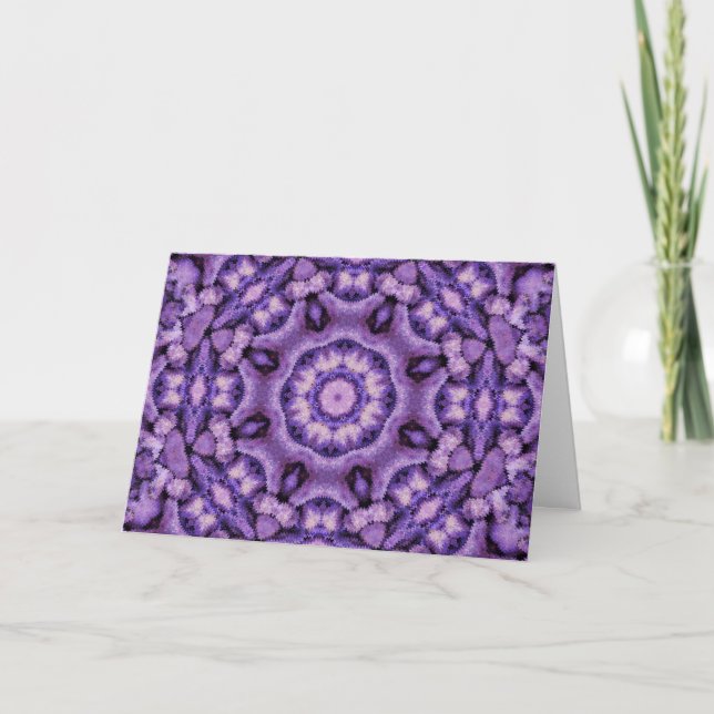 Purple Passion Kaleidoscope Card (Front)