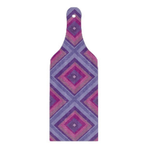 purple passion lavender fields diamond pattern art cutting board