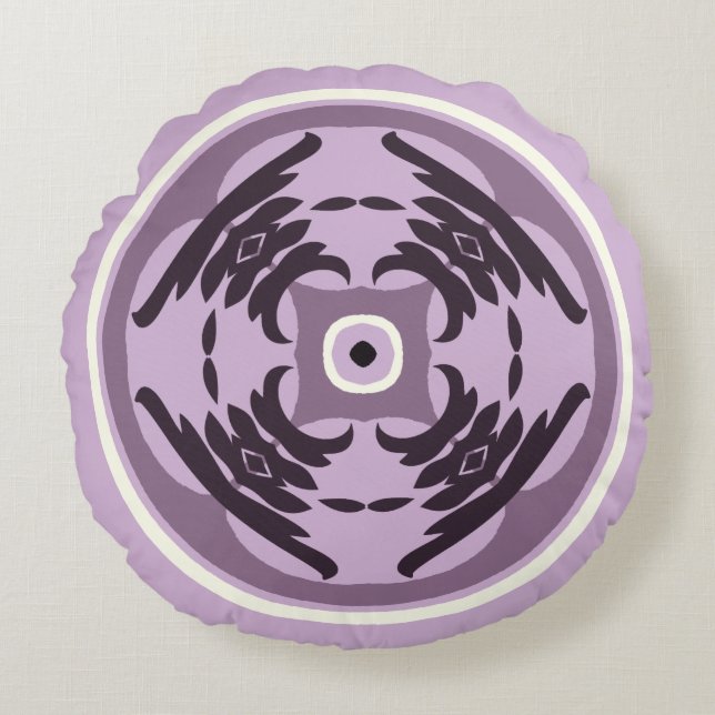 Purple Passion Round Cushion (Front)