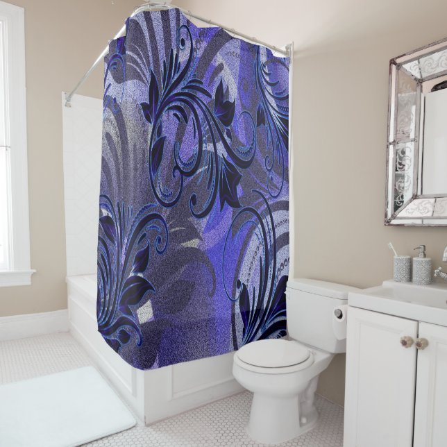 Purple Passion Shower Curtain (In Situ)