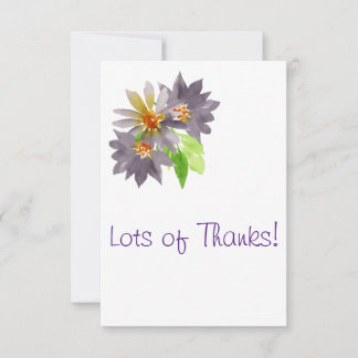 Purple Passion Thank You Card