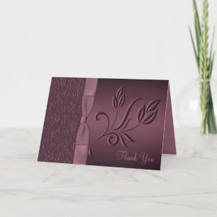 Purple Passion Thank You Card
