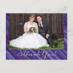 Purple Passion   Violet Lavender Plum Brushstroke Postcard