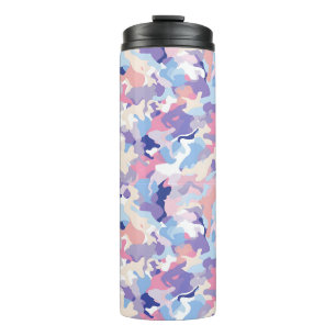 Purple Pastel Camouflage Thermal Tumbler