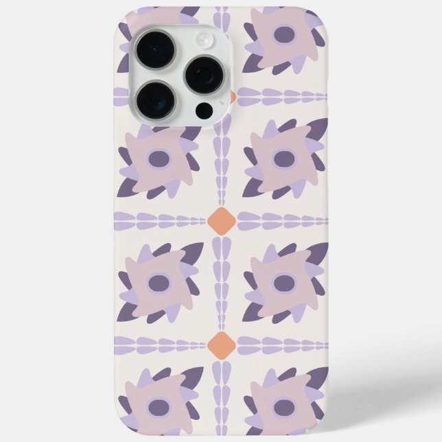 Purple pastel Decorative colourful tile  Case-Mate iPhone Case (Back)